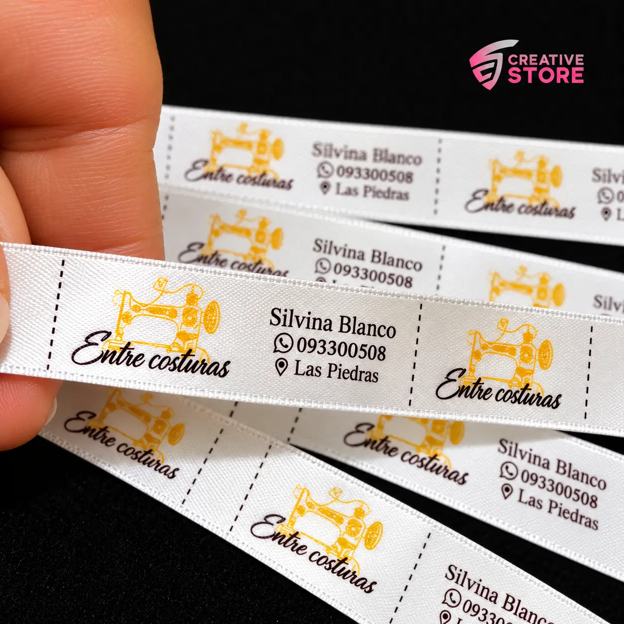ETIQUETAS SATINADAS PERSONALIZADAS - PACK DE 3 METROS - Imagen 2